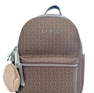 GUESS Monogram Brown Backpack